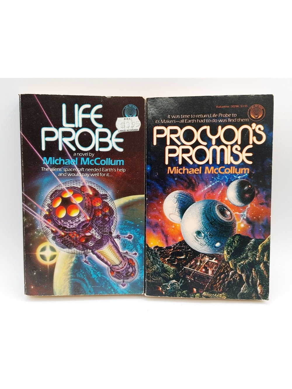 Michael McCollum Lot 2 Sci-fi Paperback Books Procyon's Promise & Life Probe